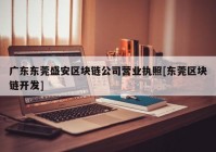 广东东莞盛安区块链公司营业执照[东莞区块链开发]